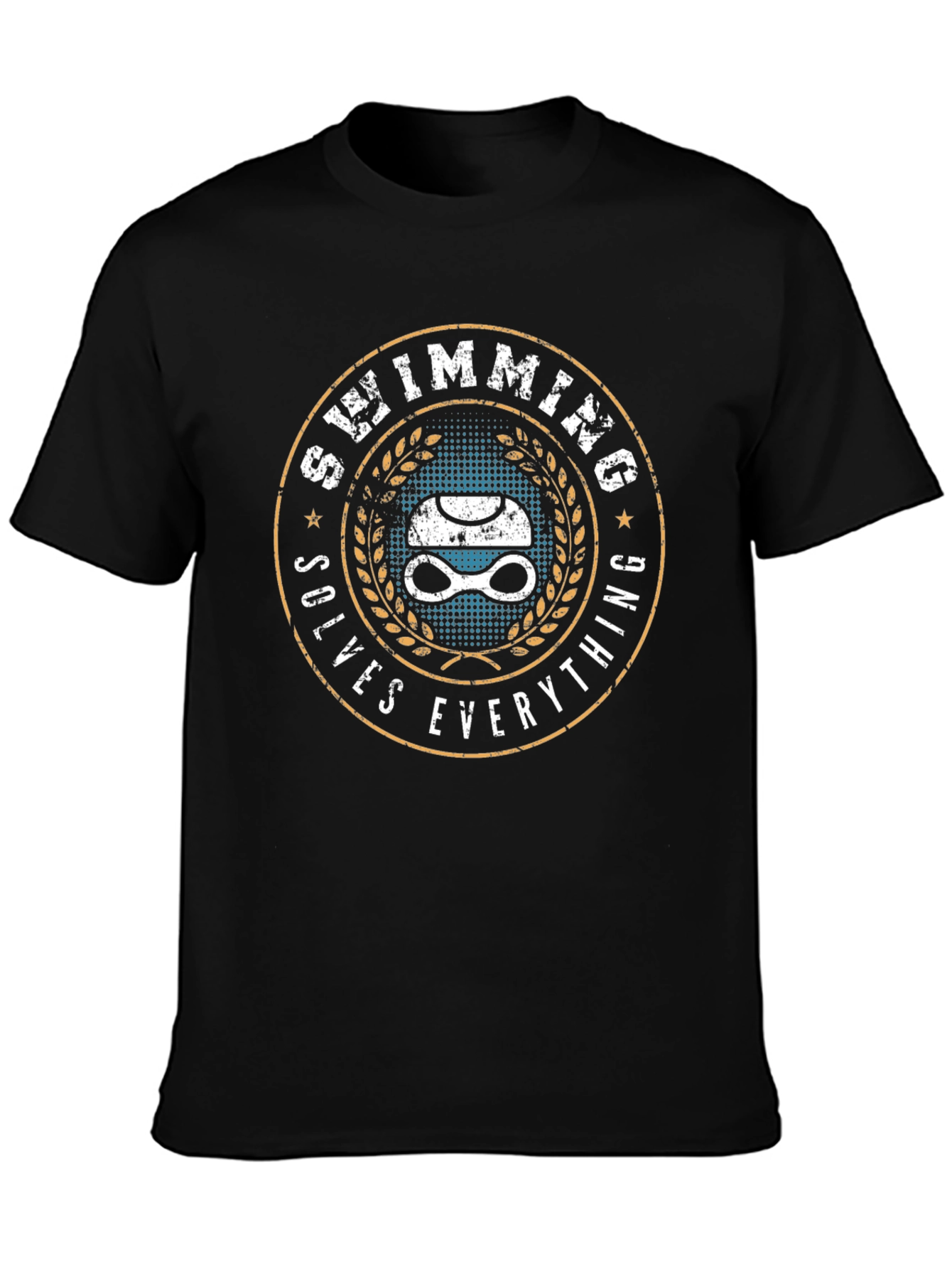 Swimming Solves Everything T-Shirt - Swimmer Gift