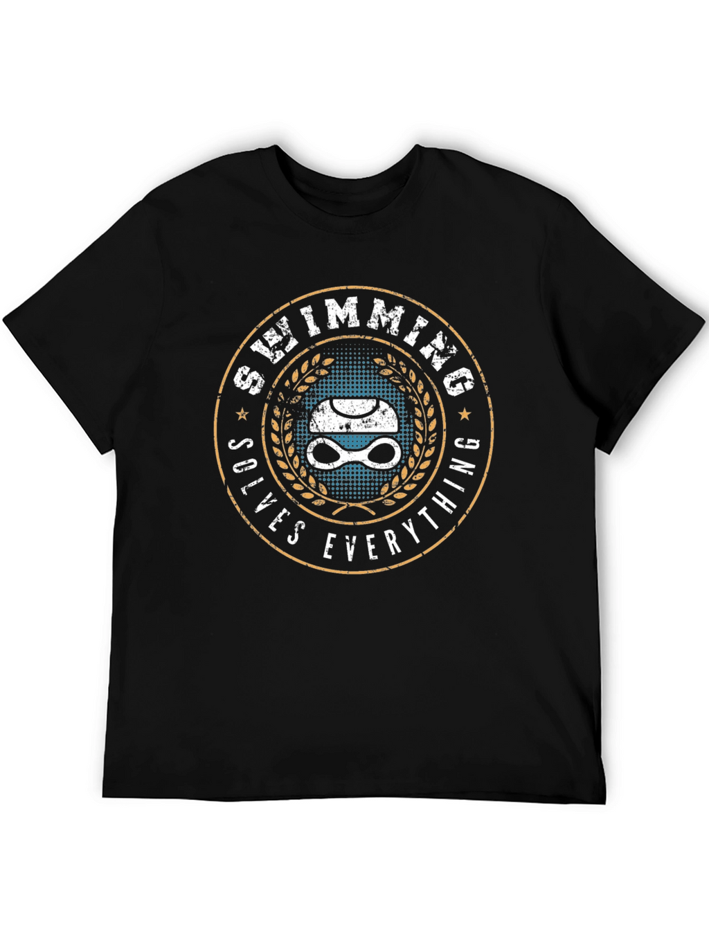 Swimming Solves Everything T-Shirt - Swimmer Gift