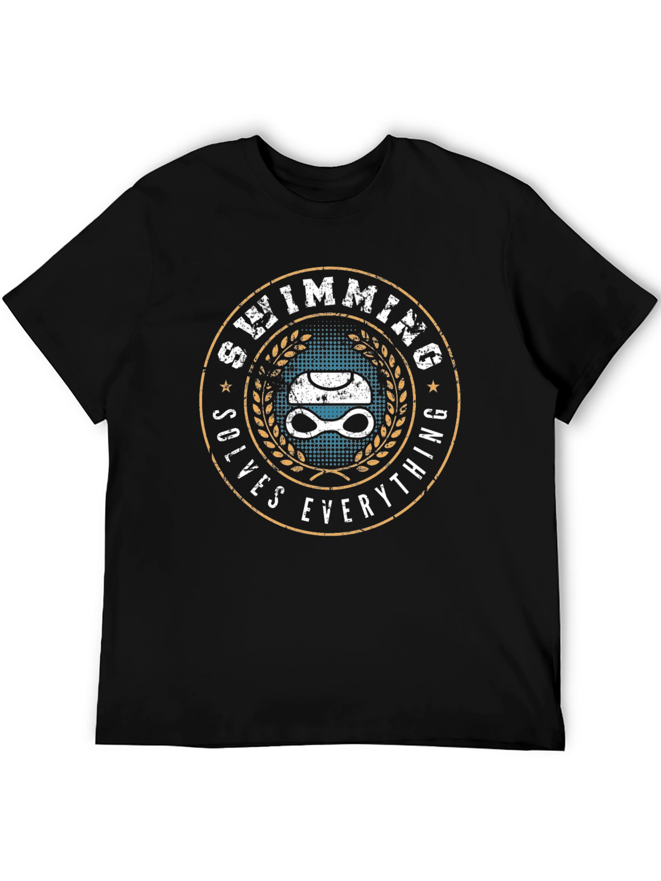 Swimming Solves Everything T-Shirt - Swimmer Gift