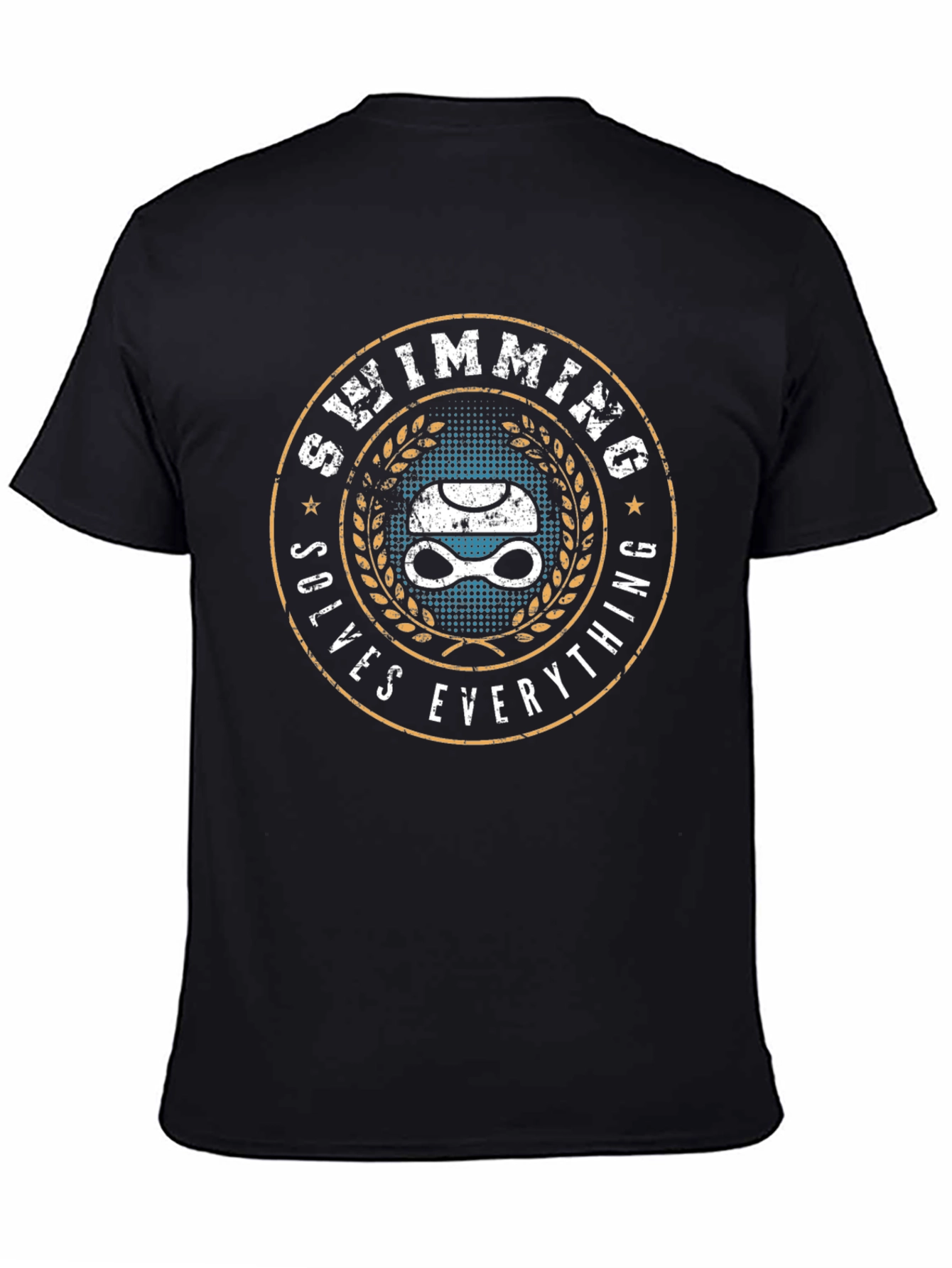 Swimming Solves Everything T-Shirt - Swimmer Gift