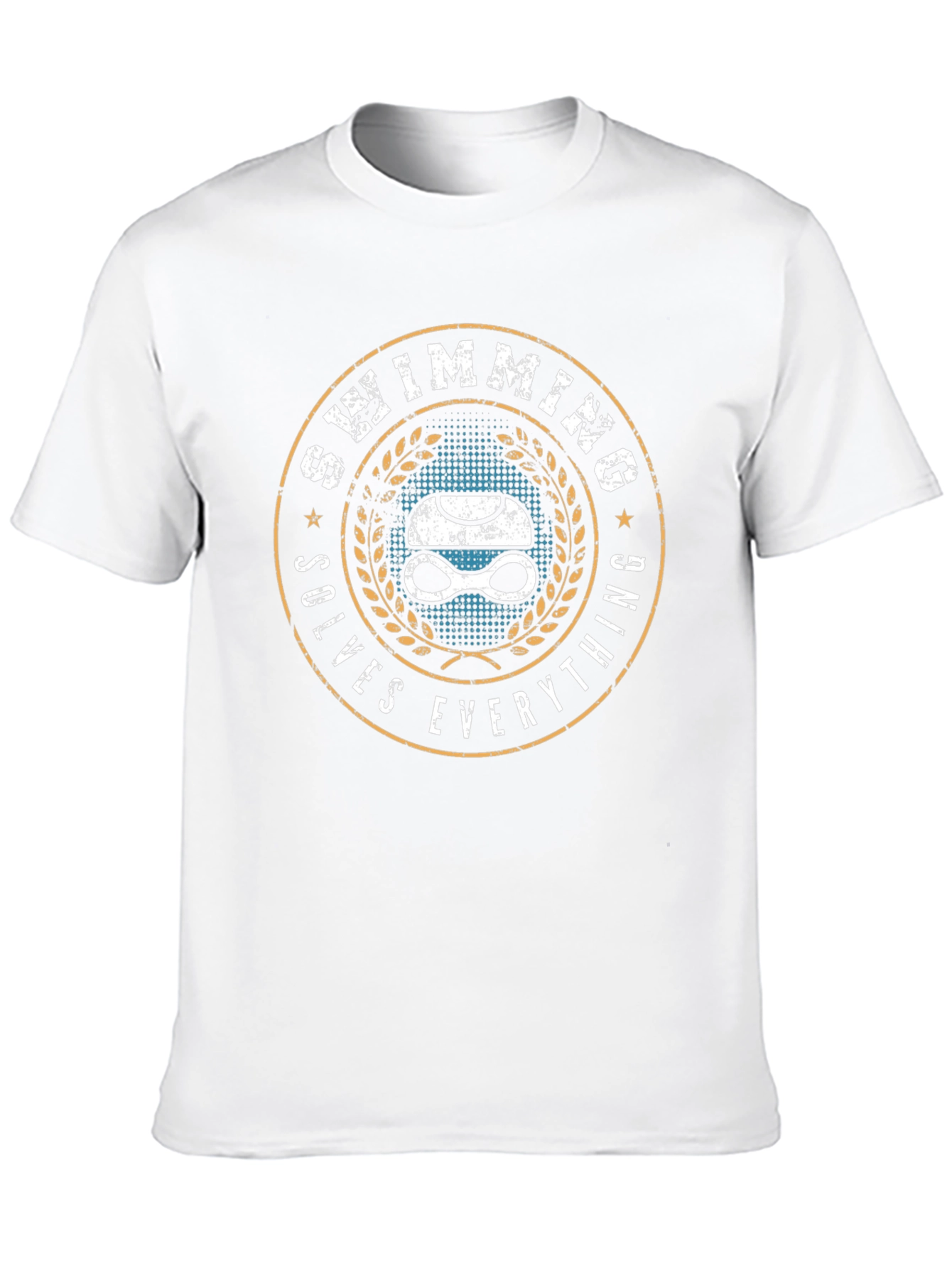 Swimming Solves Everything T-Shirt - Swimmer Gift
