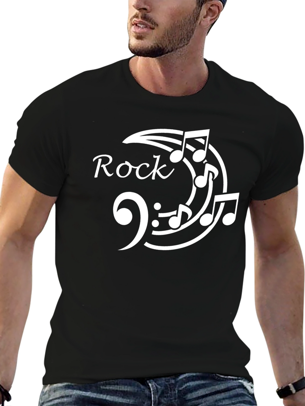 Rock Music Graphic Print Mens T-Shirt