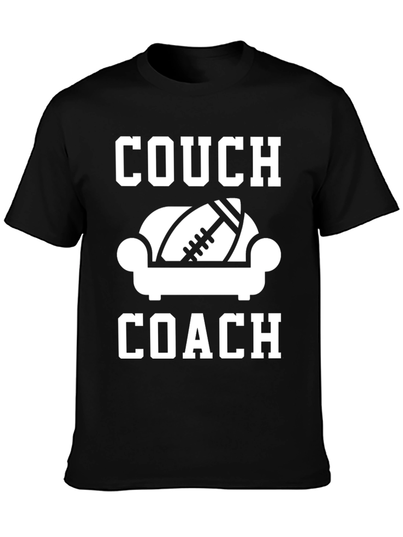 Couch Coach Graphic T-Shirt - Football Fan Tee