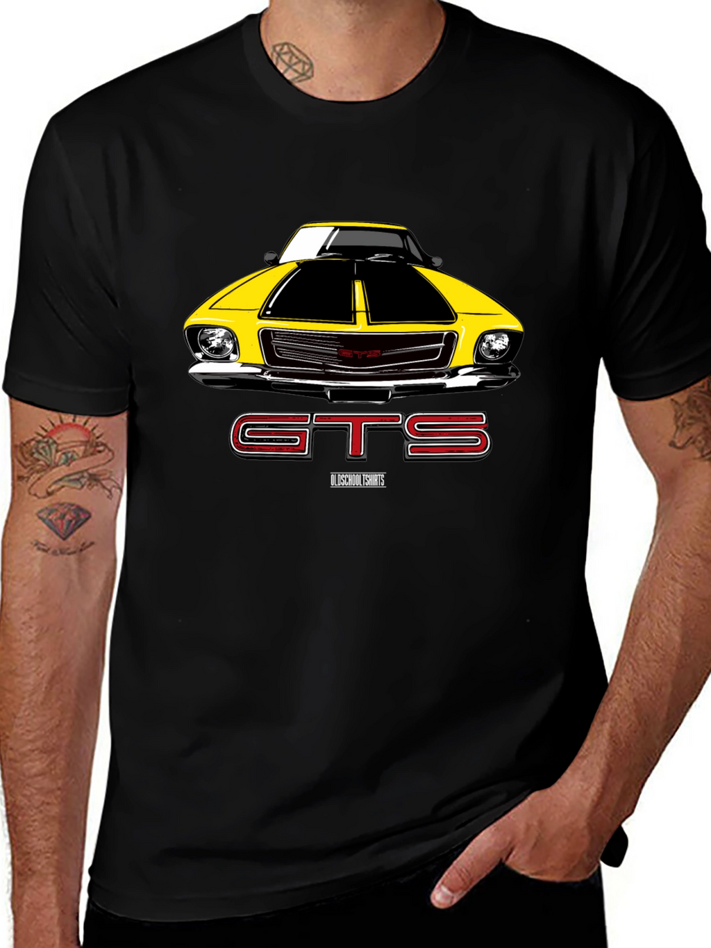 GTS Car Graphic Black T-Shirt