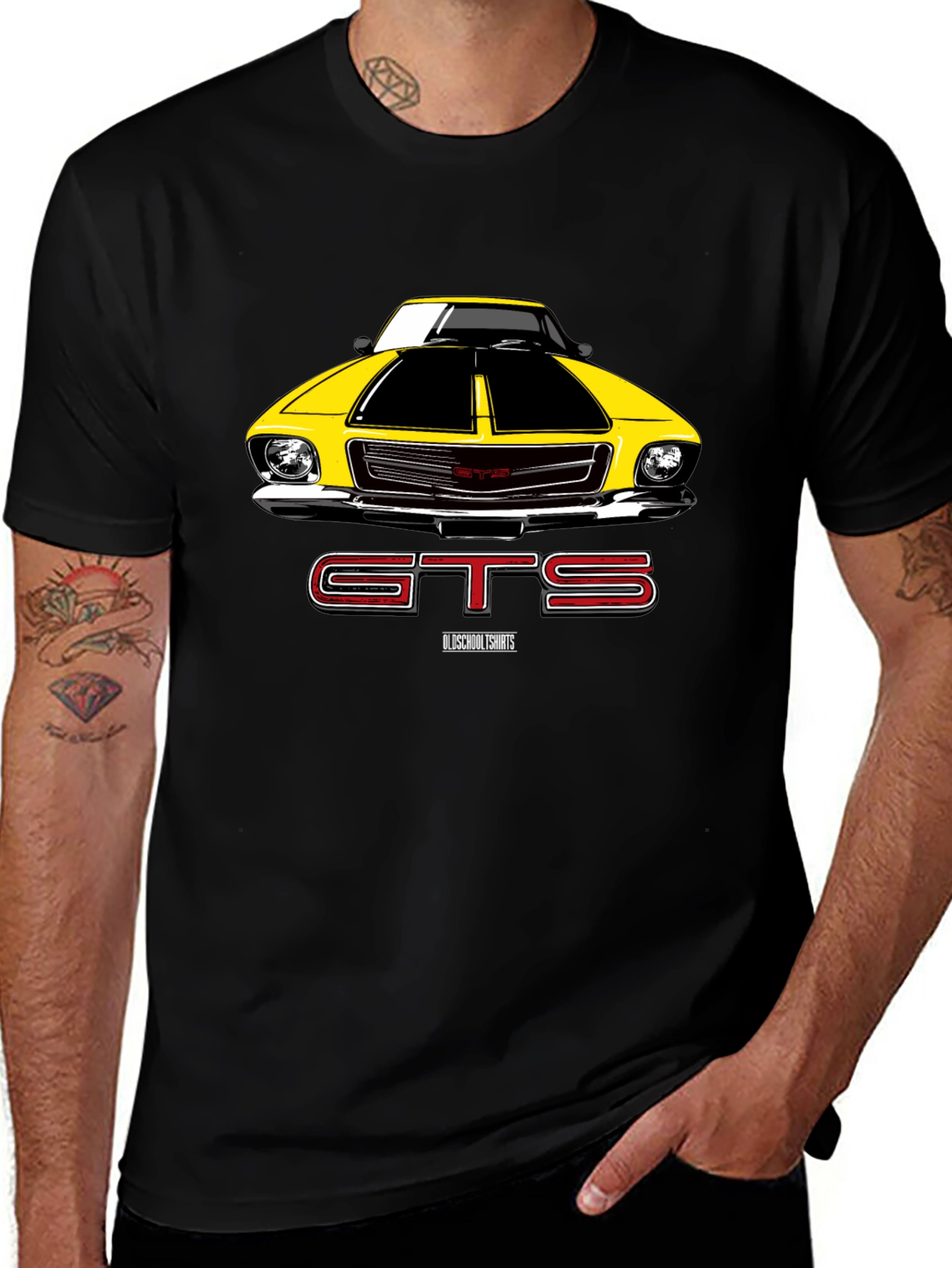 GTS Car Graphic Black T-Shirt