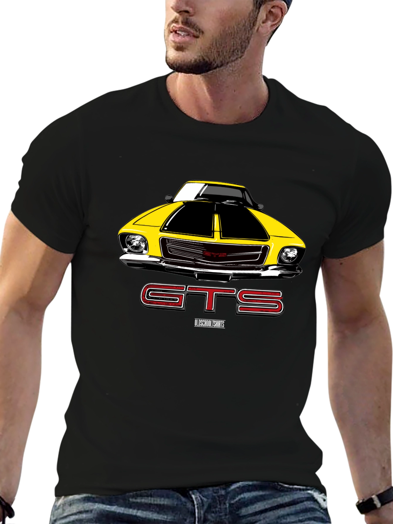 GTS Car Graphic Black T-Shirt