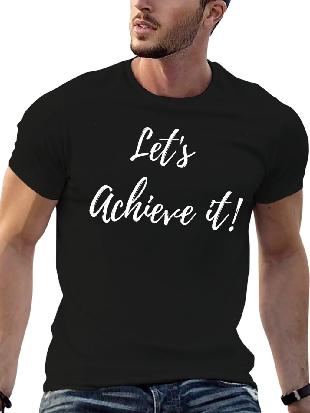 Lets Achieve It! Black T-Shirt