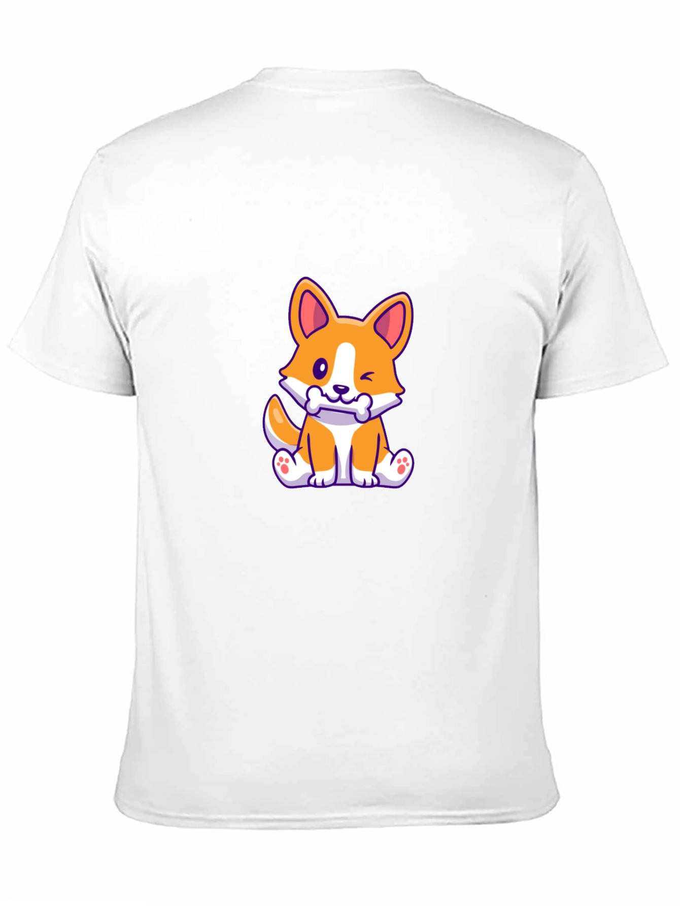 Corgi Puppy Black T-Shirt