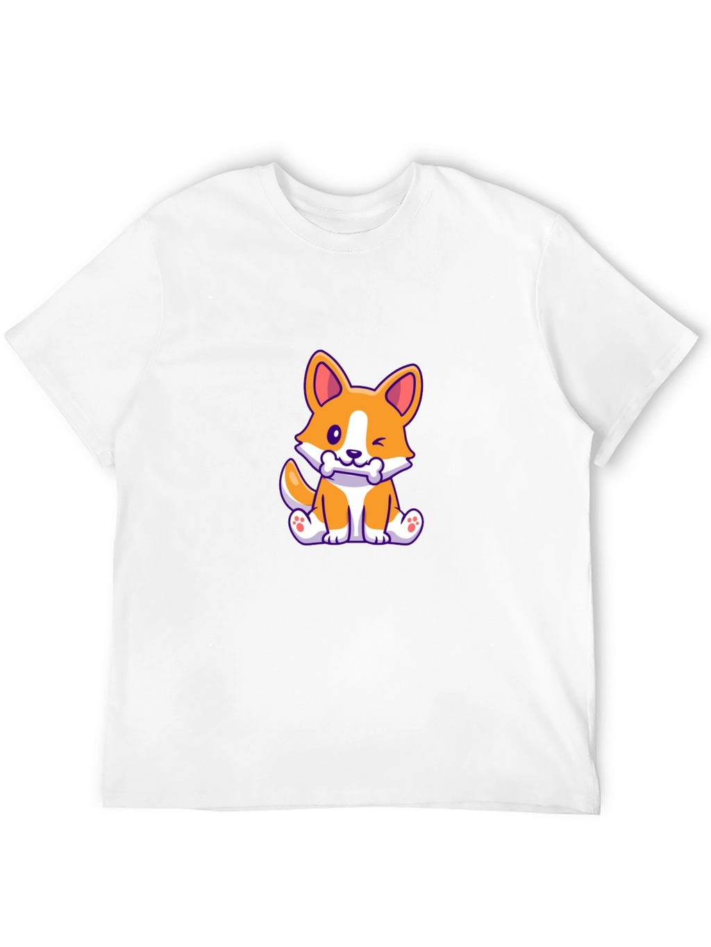 Corgi Puppy Black T-Shirt