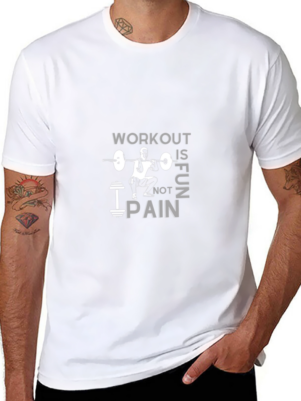 Workout is Fun Not Pain Gym T-Shirt