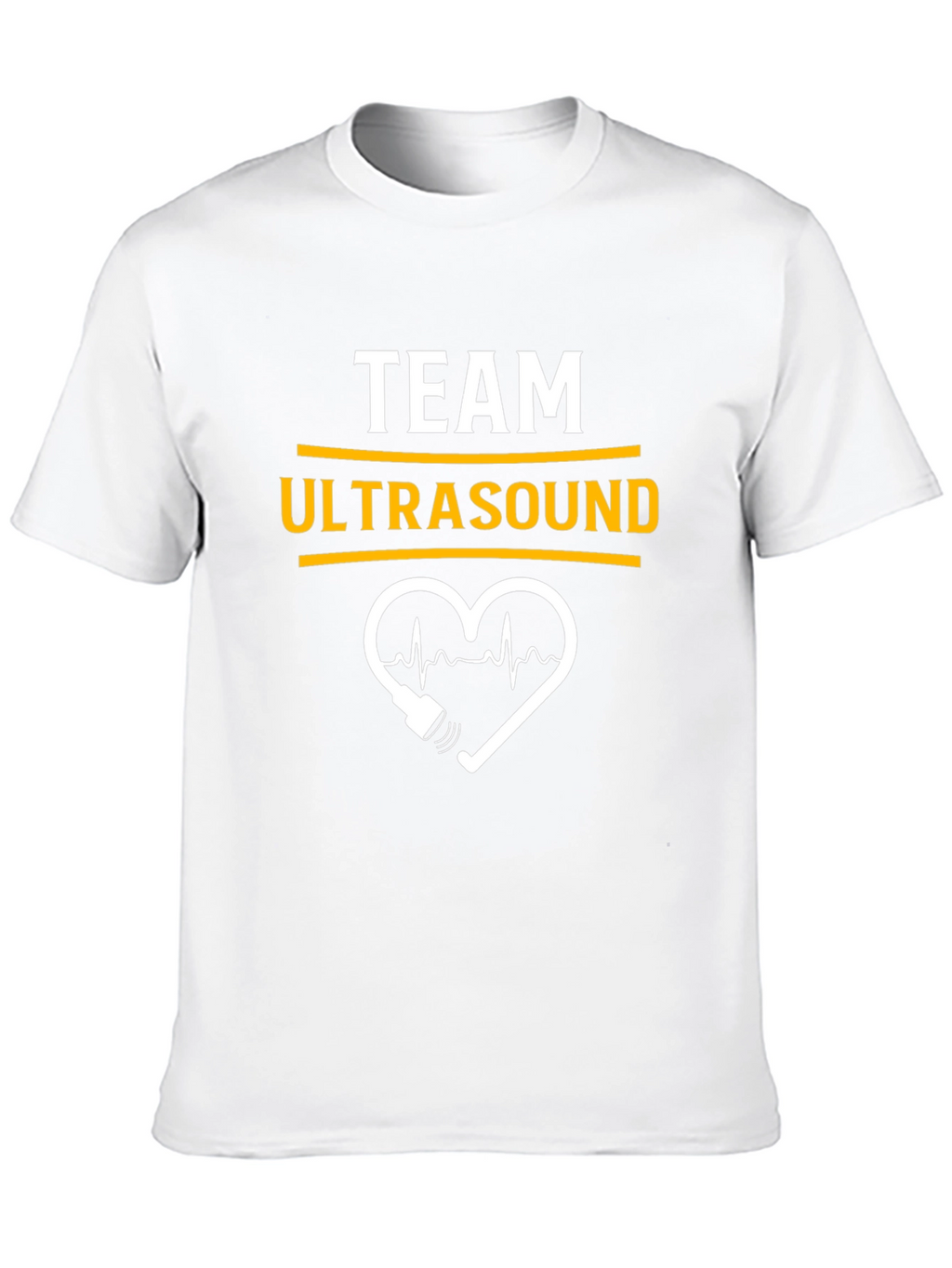 Team Ultrasound Heartbeat Graphic Tee - Black