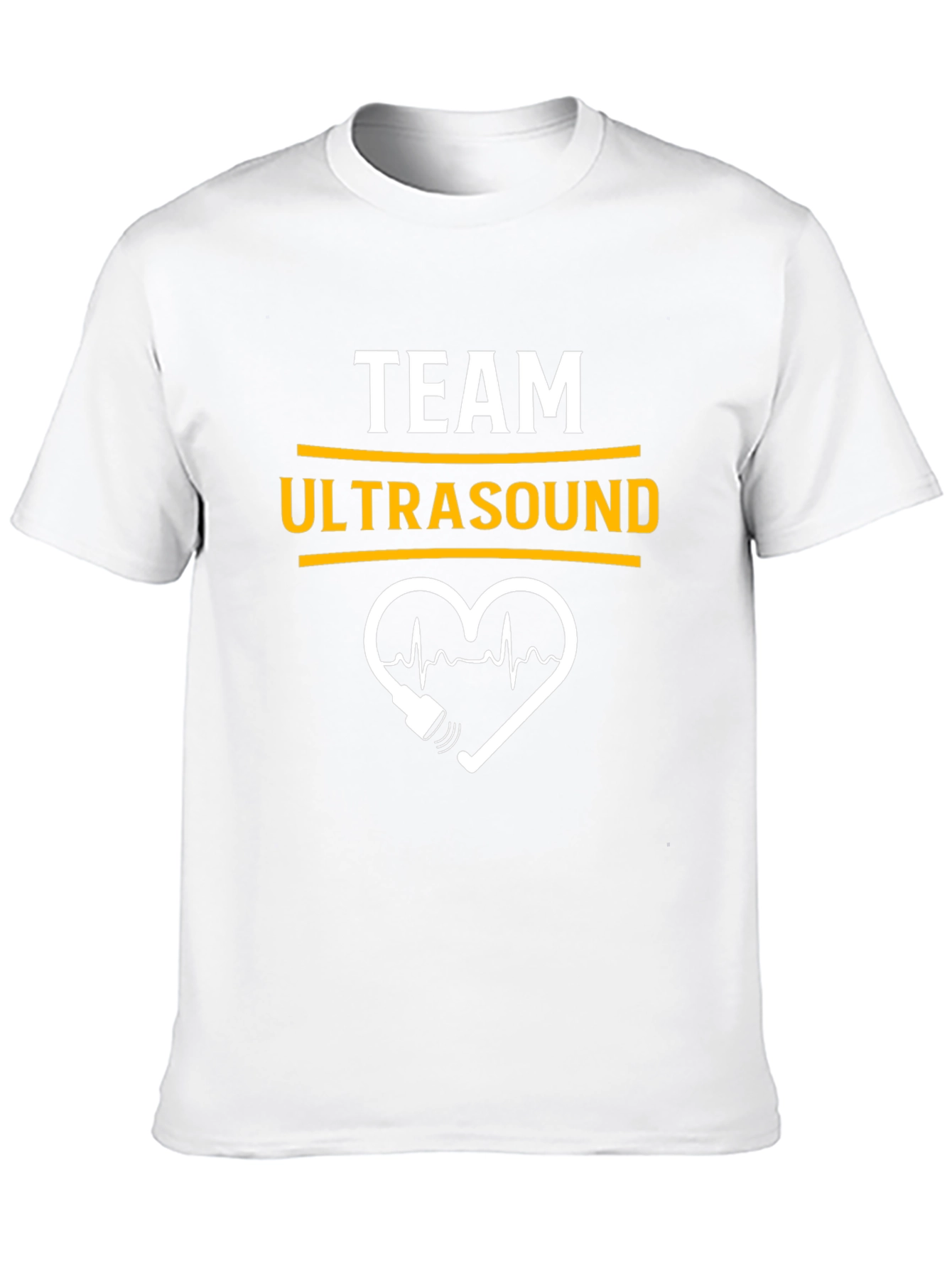 Team Ultrasound Heartbeat Graphic Tee - Black