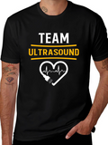 Team Ultrasound Heartbeat Graphic Tee - Black