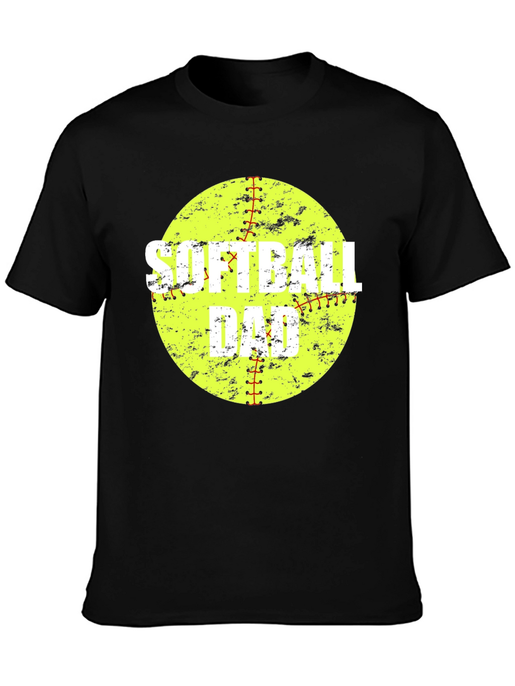 Softball Dad Graphic T-Shirt - Black