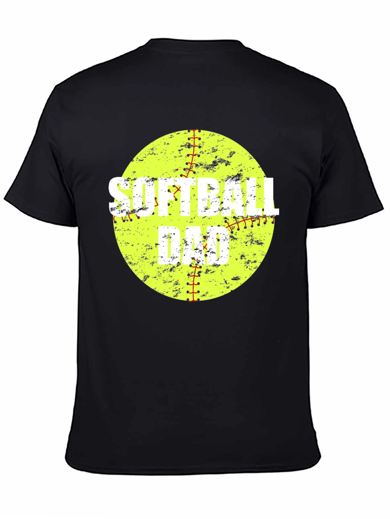 Softball Dad Graphic T-Shirt - Black