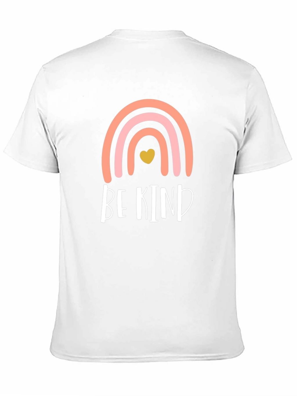 Be Kind Rainbow Heart Graphic T-Shirt