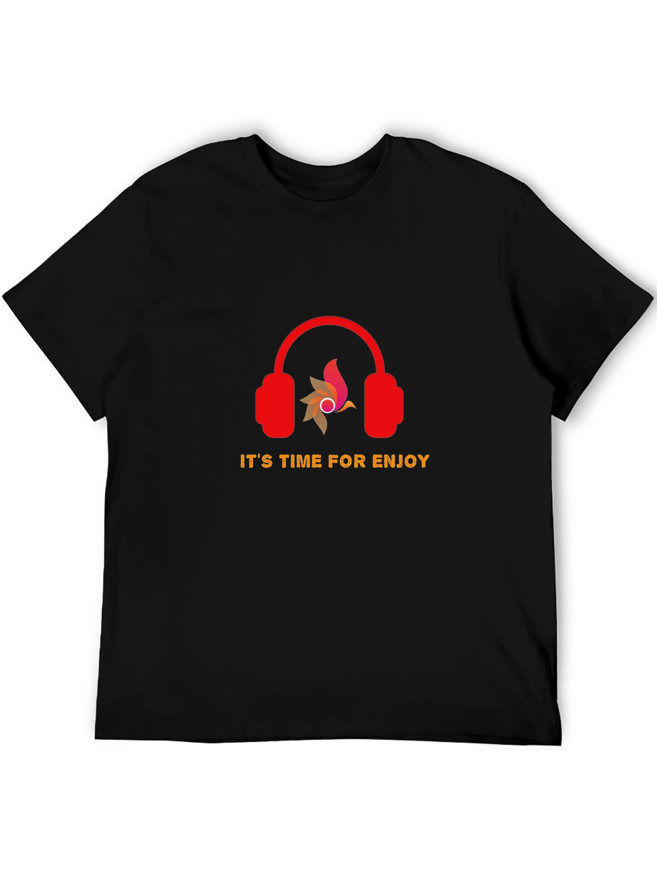 Its Time For Enjoy Graphic Tee - Black