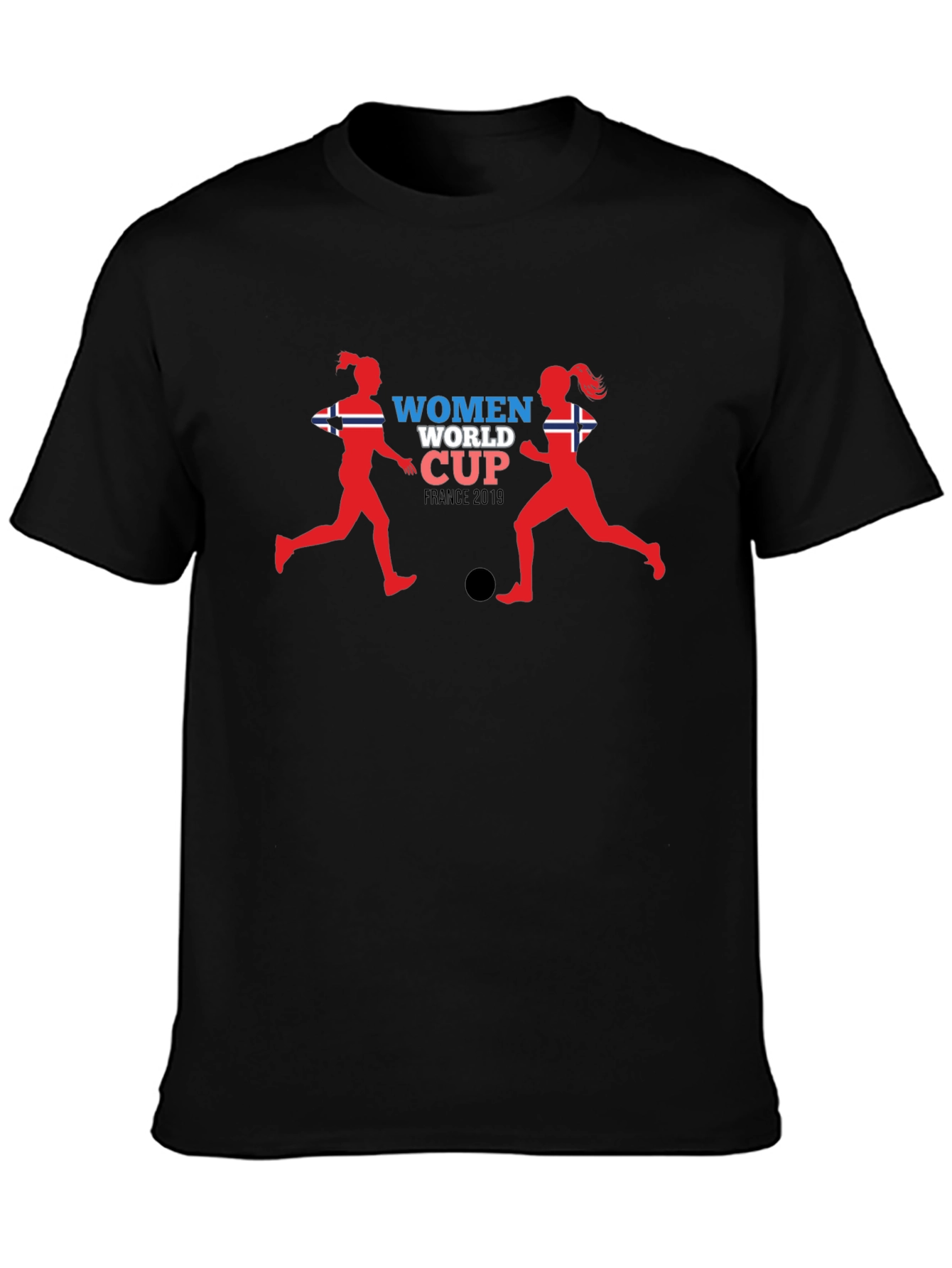 Womens World Cup France 2019 Black T-Shirt