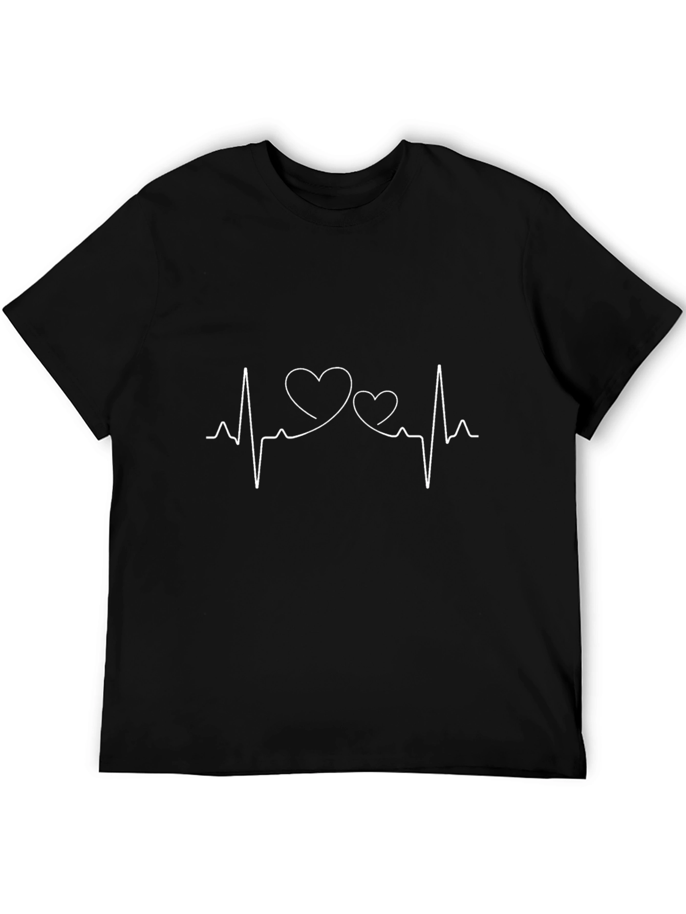 Heartbeat Love Line Art Graphic Tee