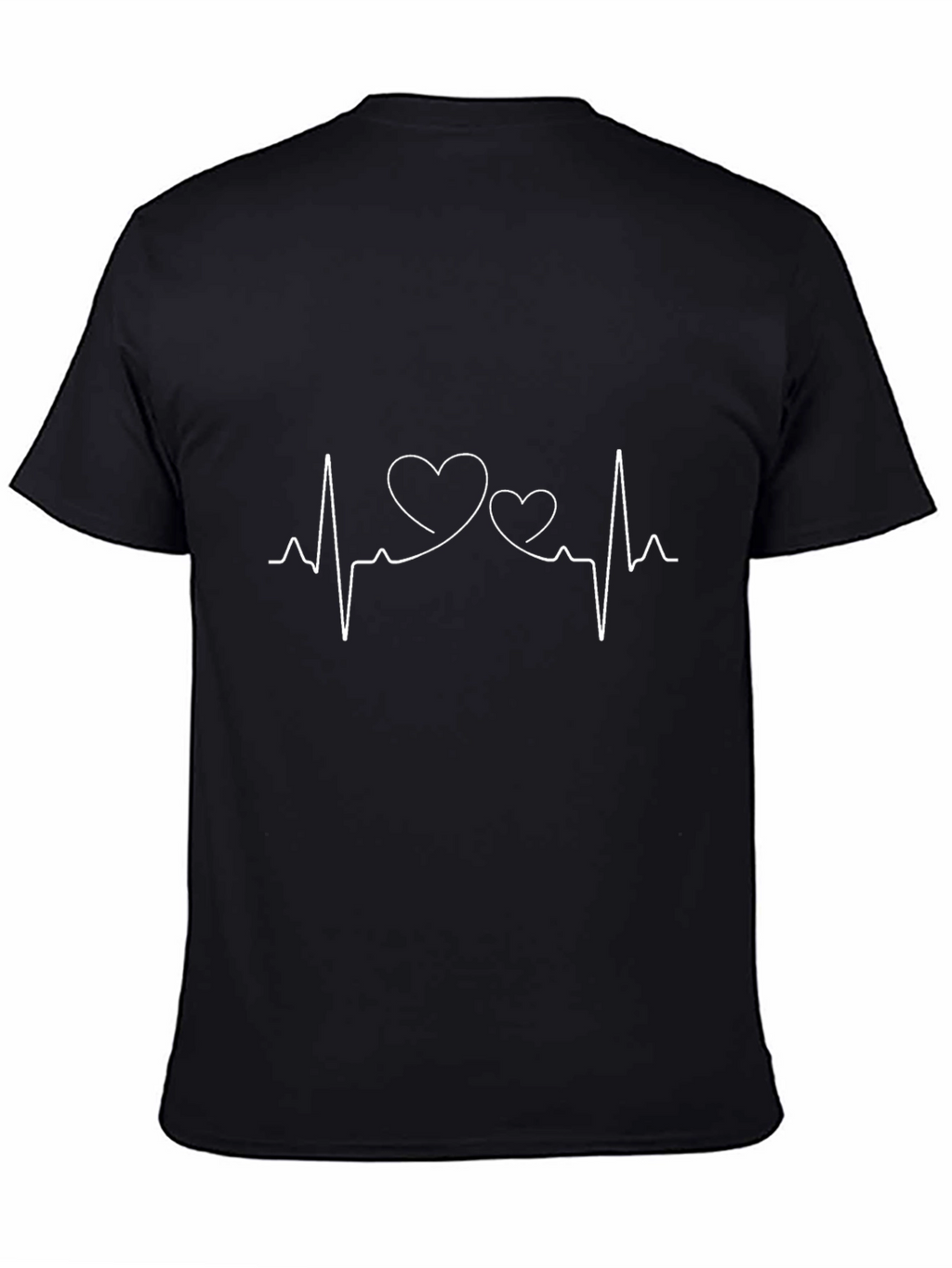 Heartbeat Love Line Art Graphic Tee