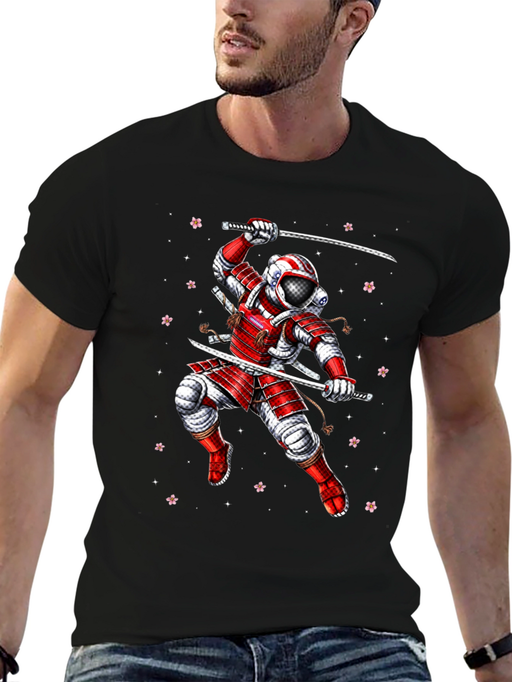 Astronaut Samurai Graphic Tee