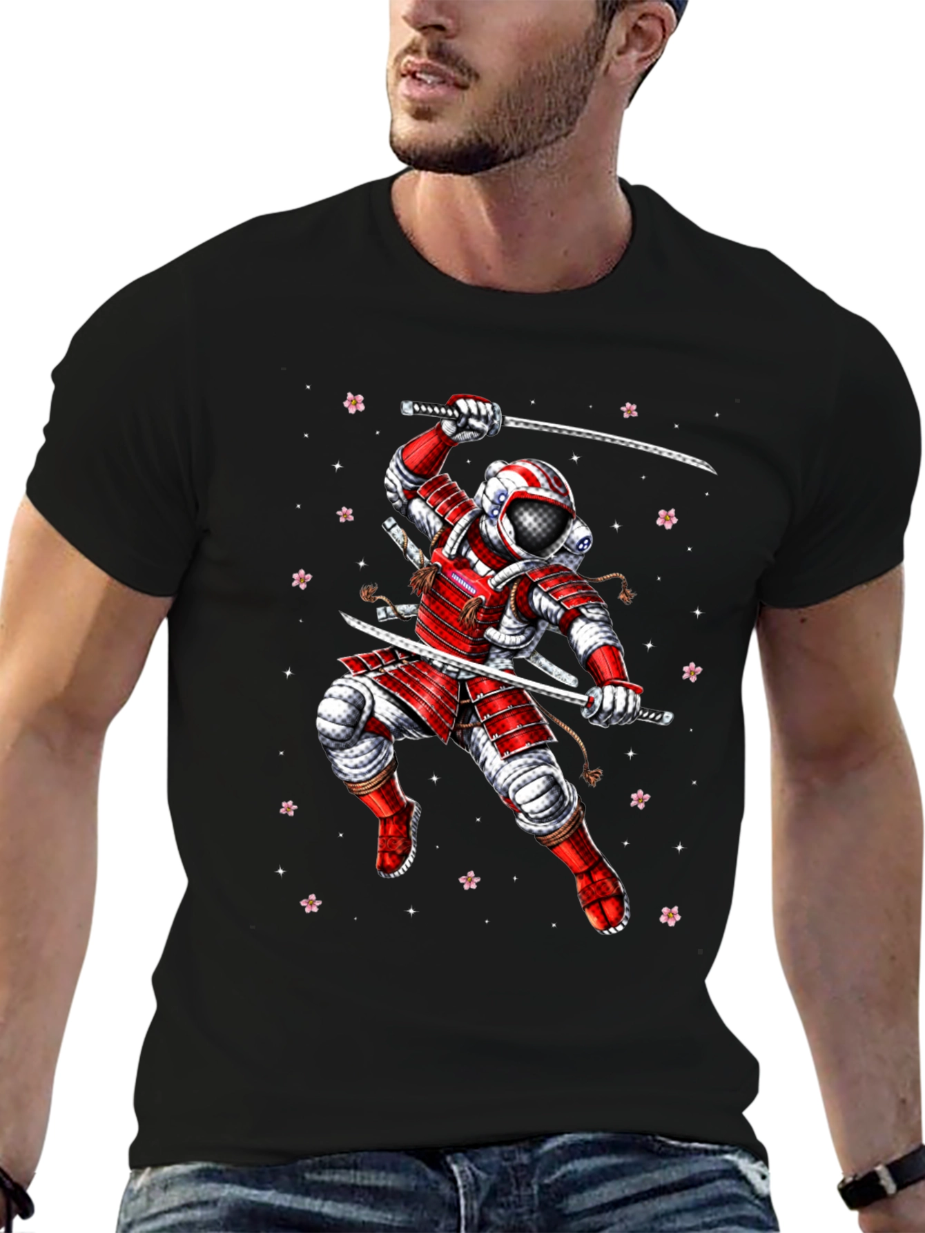 Astronaut Samurai Graphic Tee