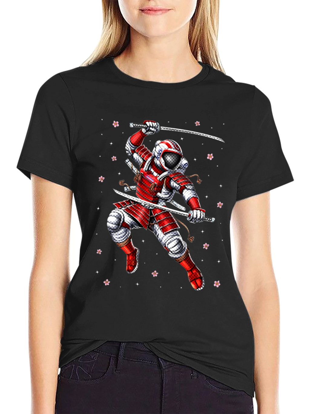 Astronaut Samurai Graphic Tee