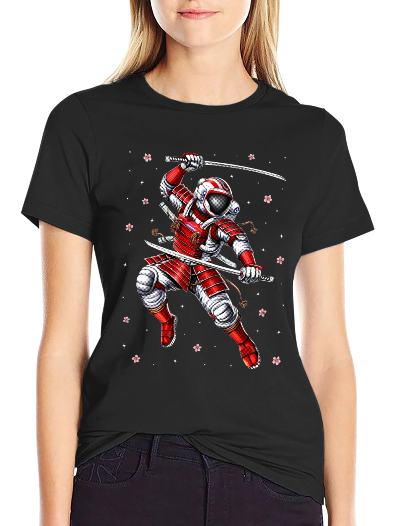 Astronaut Samurai Graphic Tee