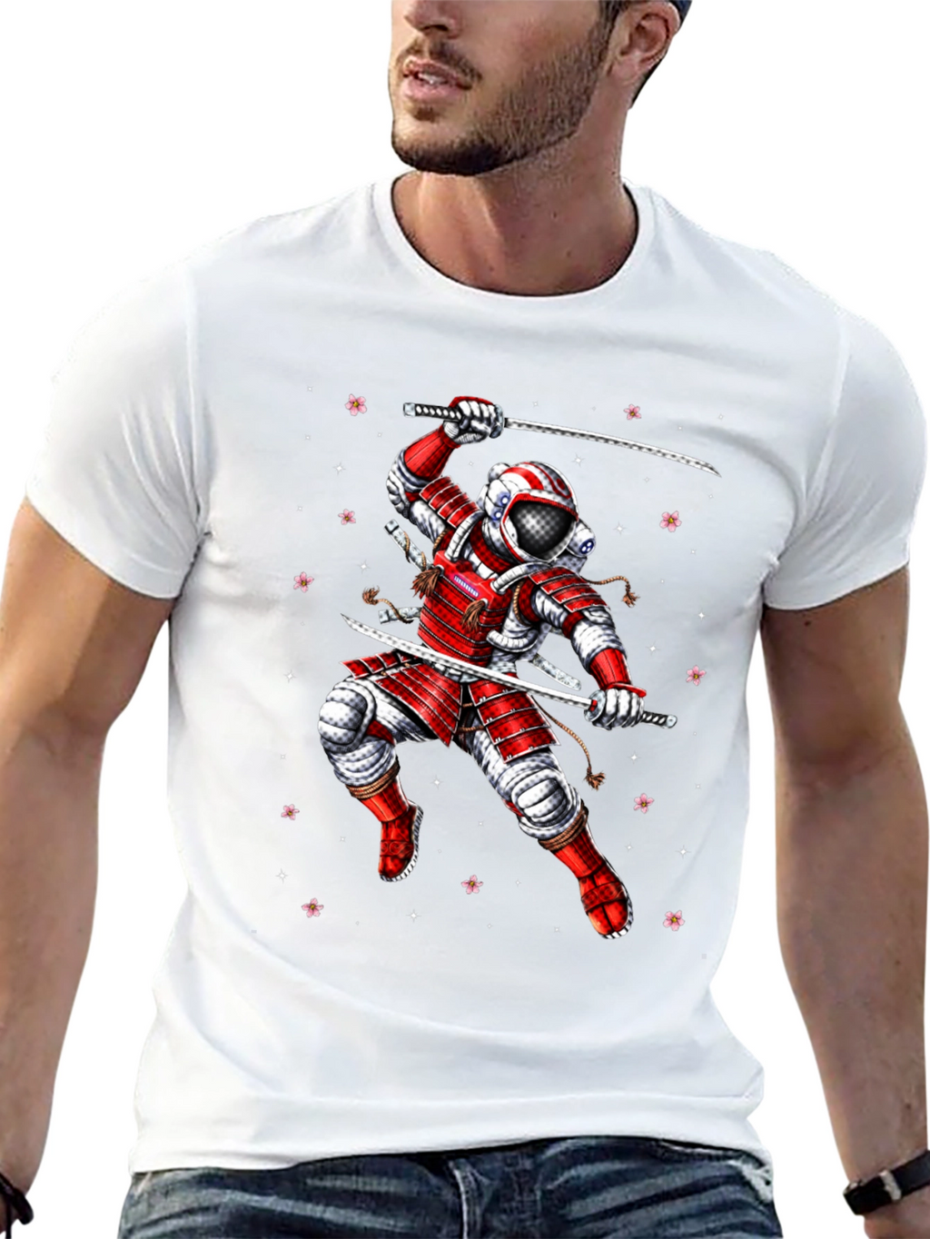 Astronaut Samurai Graphic Tee