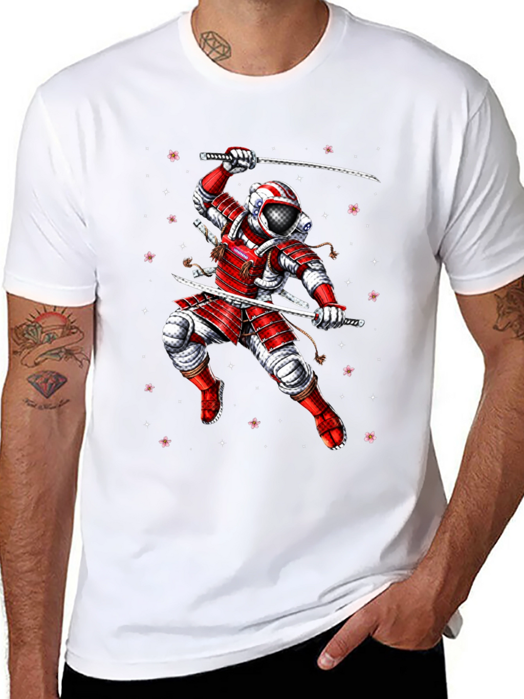 Astronaut Samurai Graphic Tee