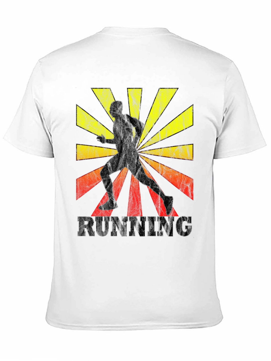 Retro Running T-Shirt - Sunrise Silhouette