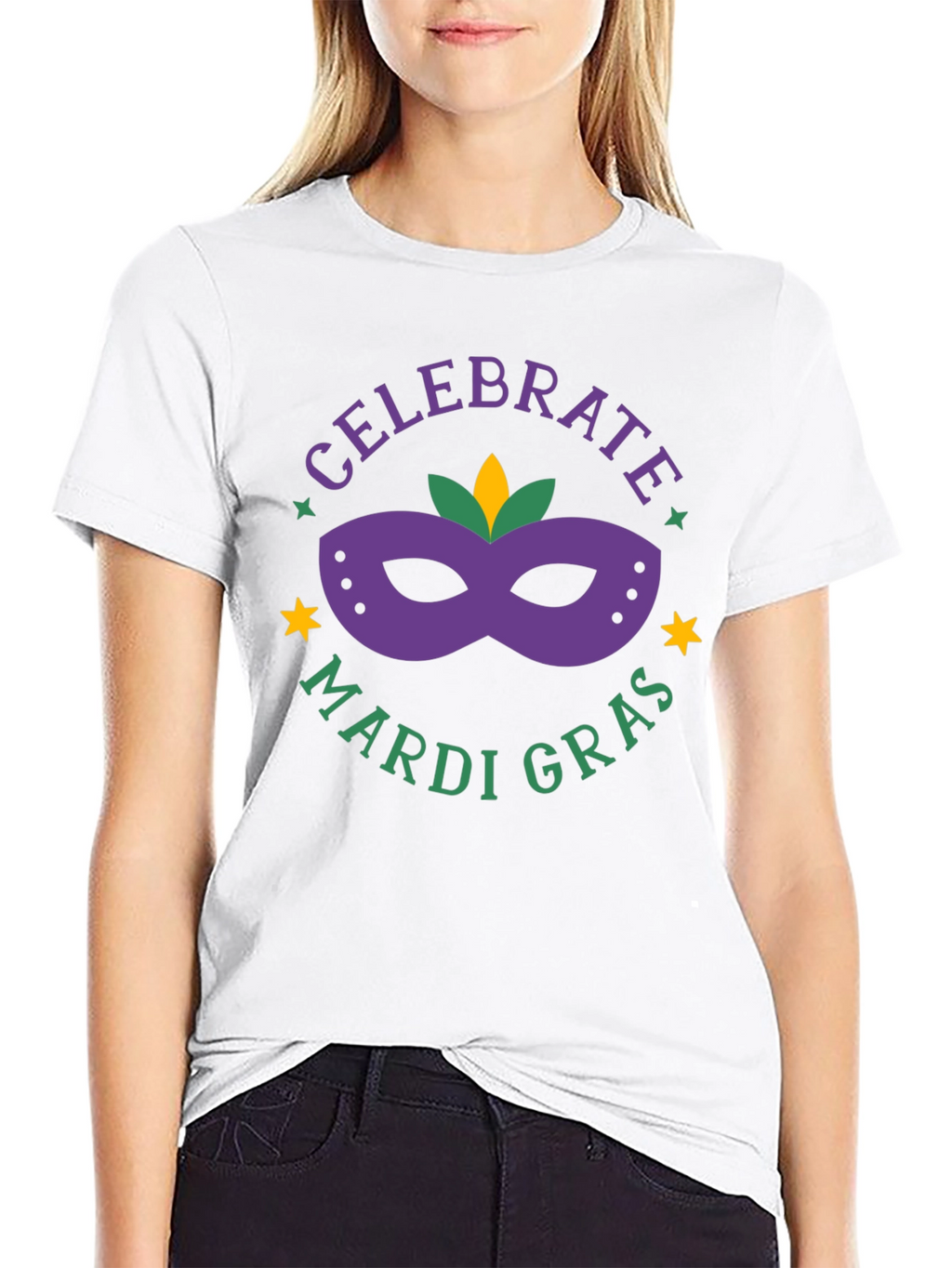 Celebrate Mardi Gras Graphic T-Shirt