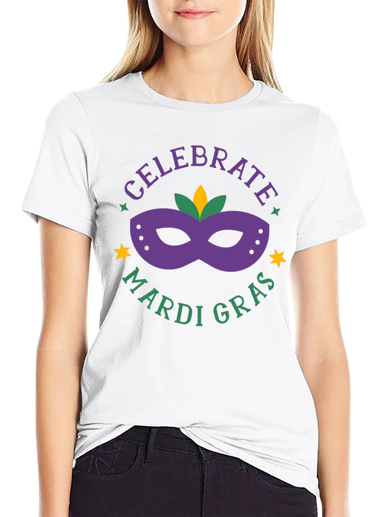 Celebrate Mardi Gras Graphic T-Shirt