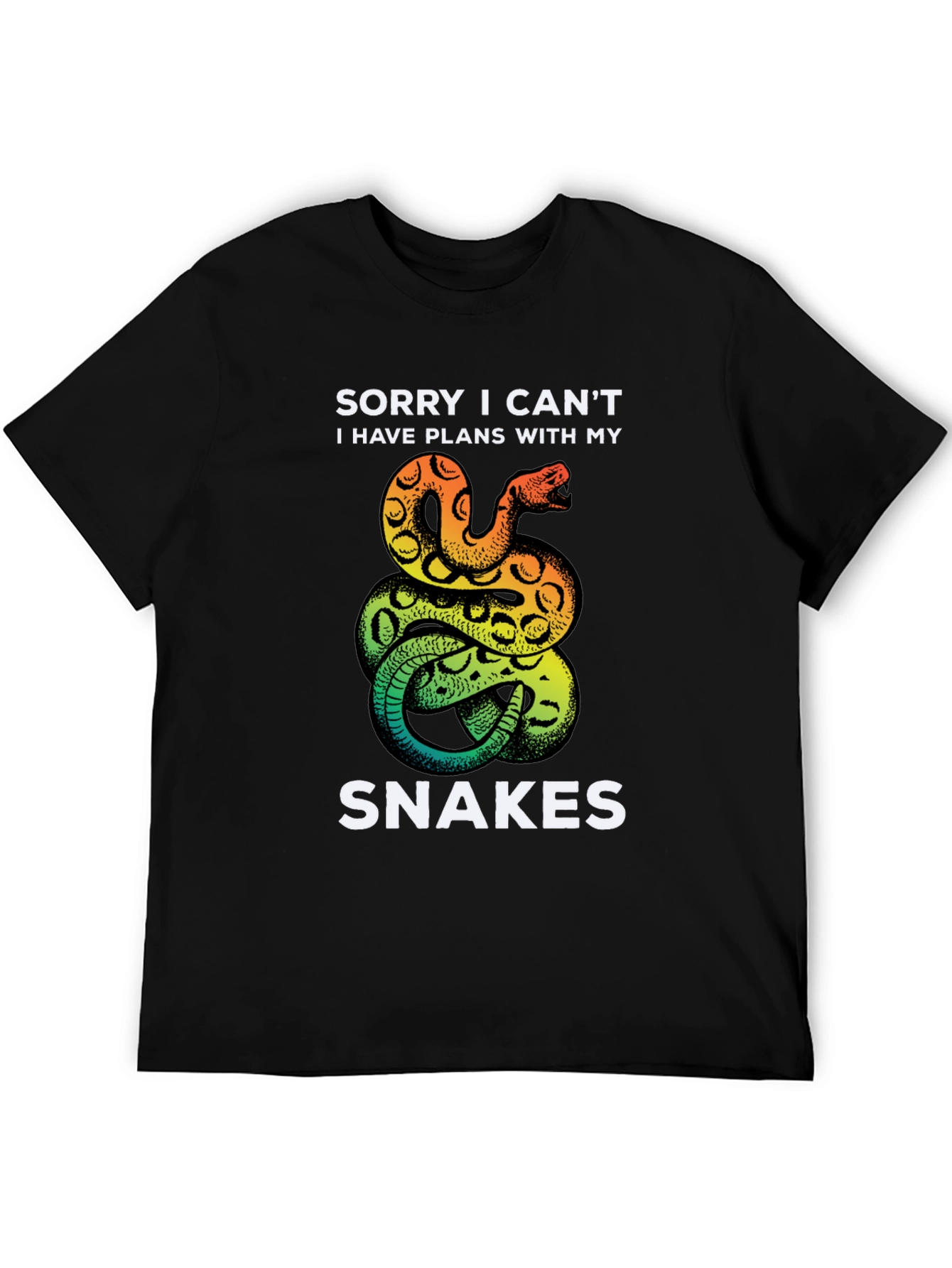 Funny Snake T-Shirt: Sorry I Cant Snake Lover Tee