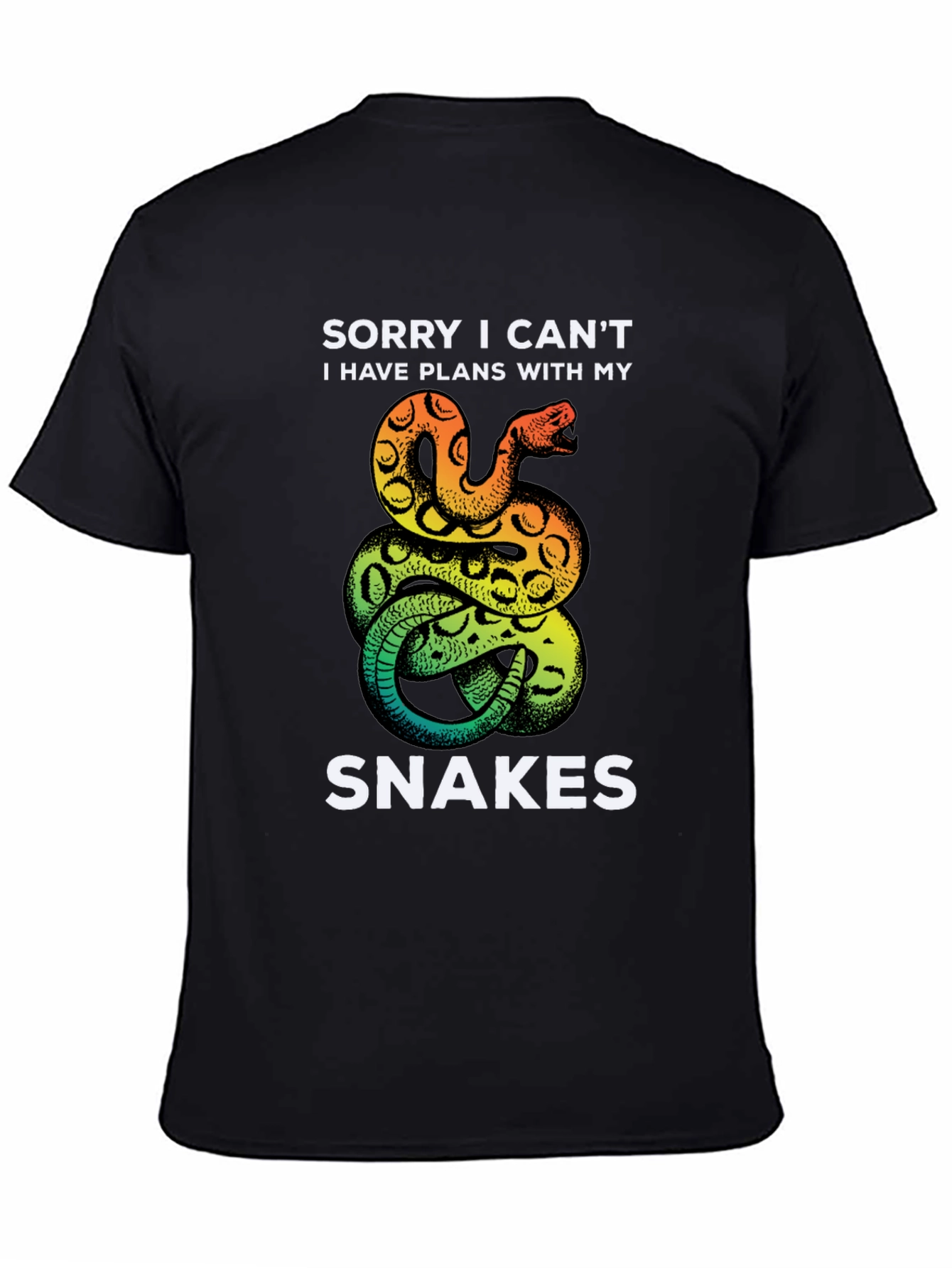 Funny Snake T-Shirt: Sorry I Cant Snake Lover Tee