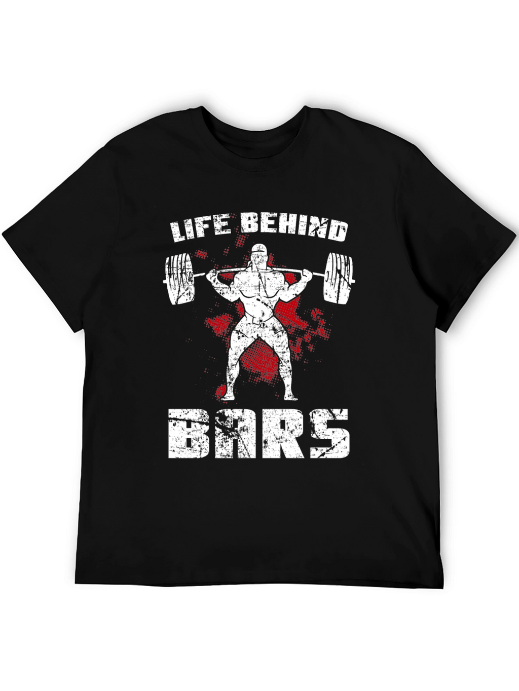 Life Behind Bars Black T-Shirt - Weightlifting Gym Apparel