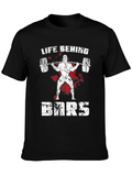 Life Behind Bars Black T-Shirt - Weightlifting Gym Apparel