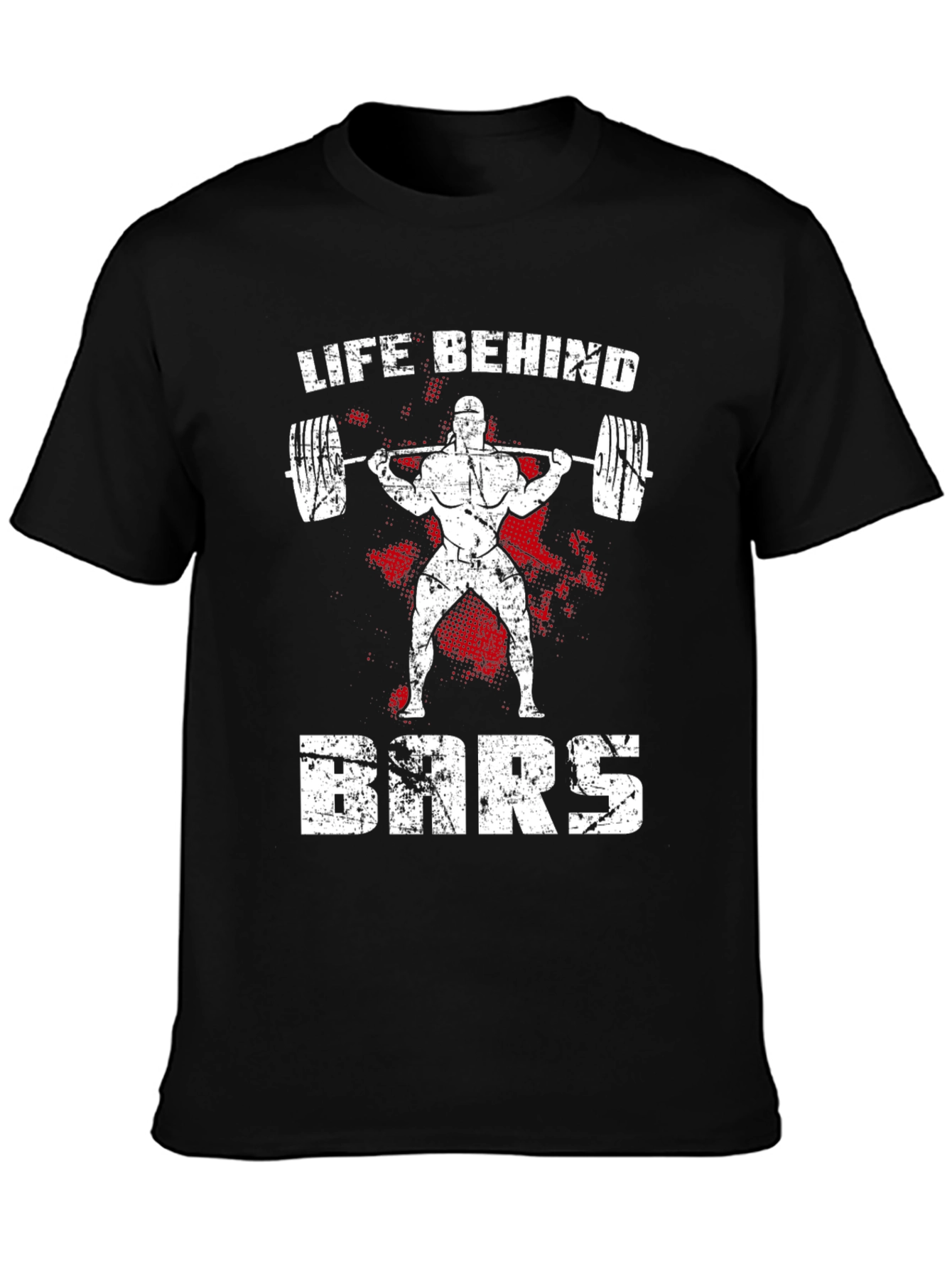 Life Behind Bars Black T-Shirt - Weightlifting Gym Apparel