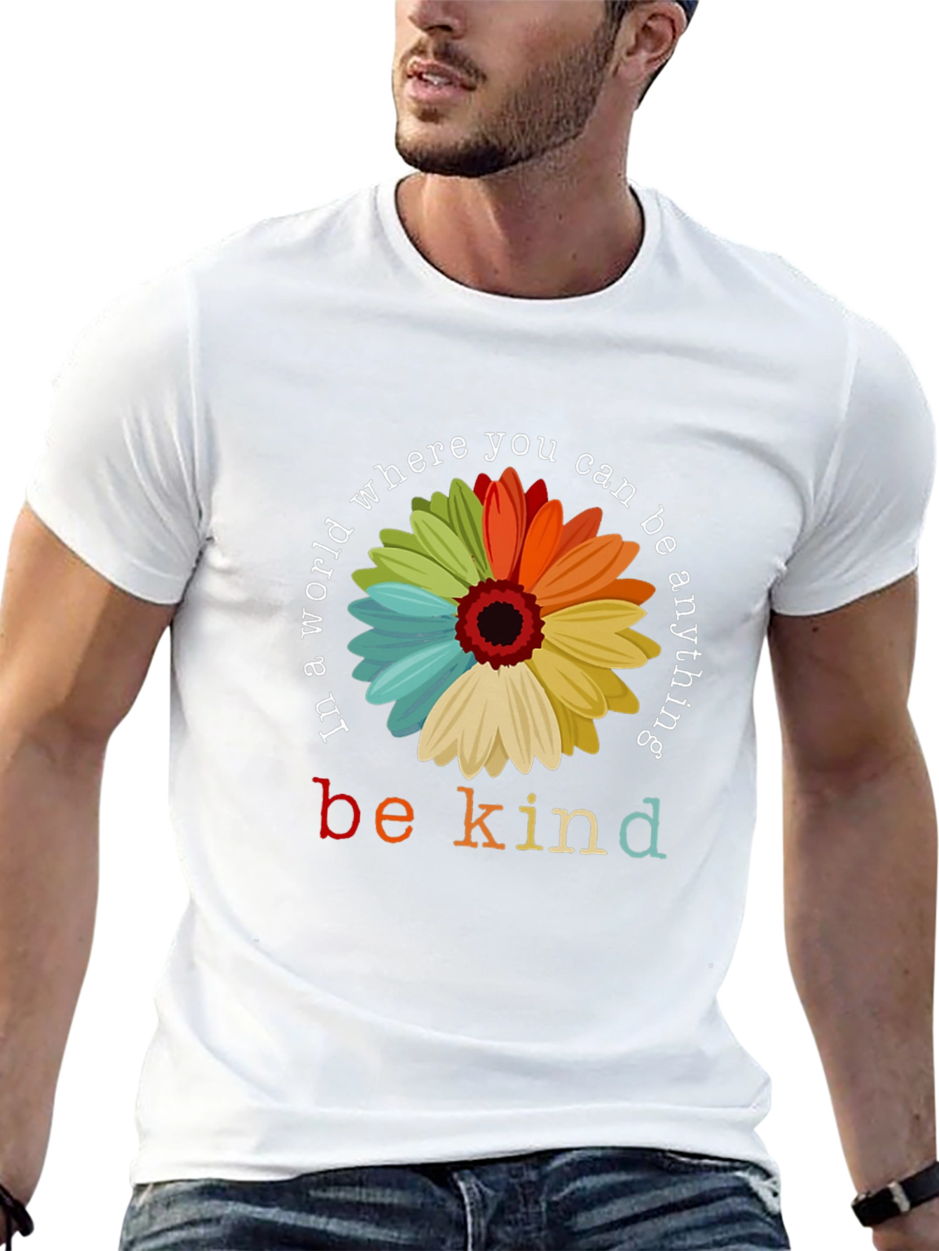 Be Kind T-Shirt - Floral Graphic Tee