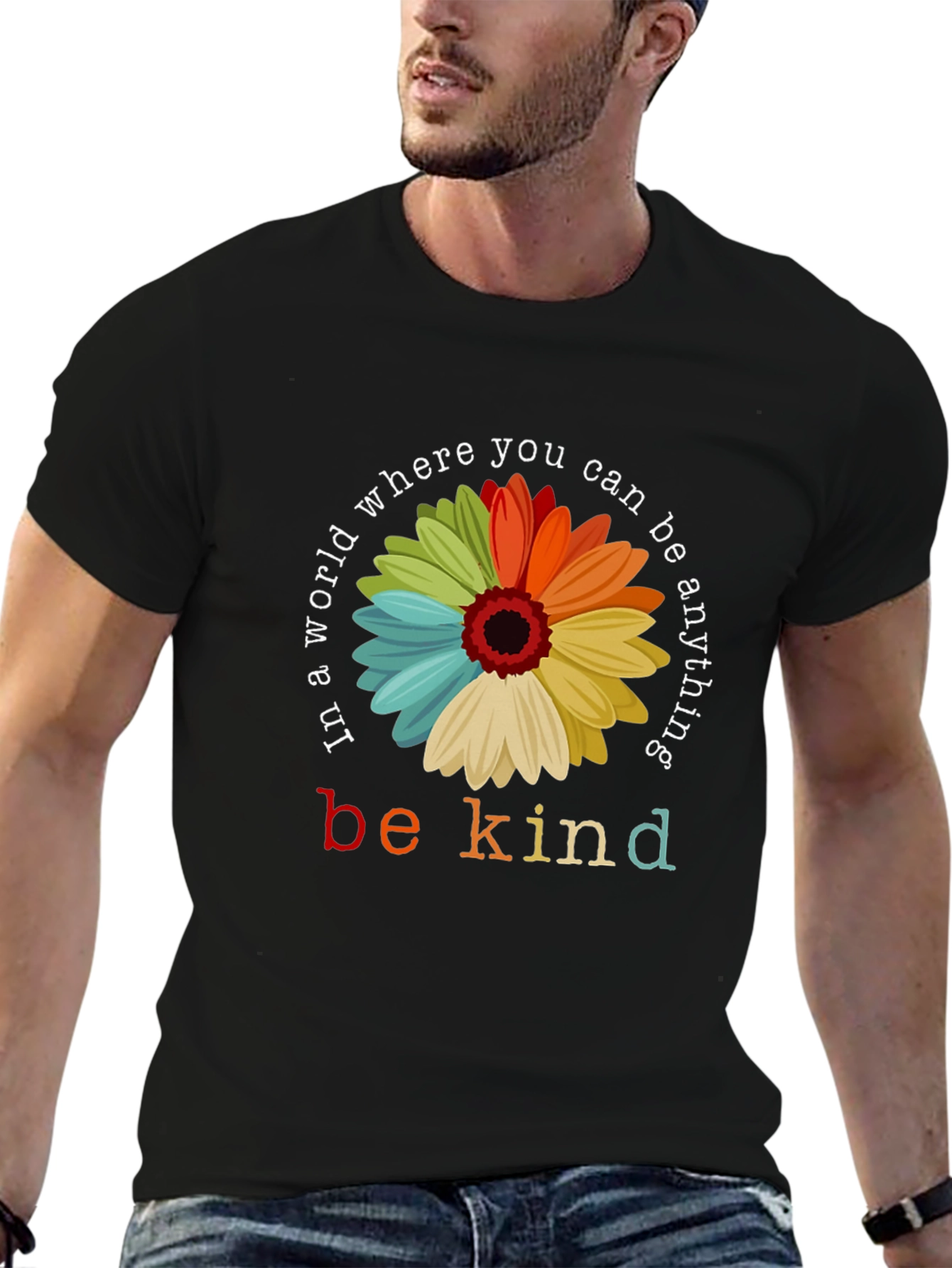 Be Kind T-Shirt - Floral Graphic Tee