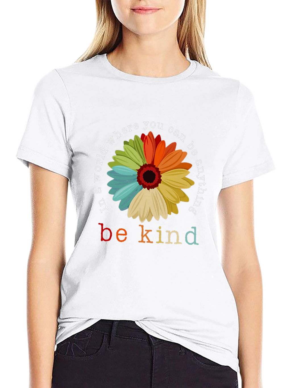 Be Kind T-Shirt - Floral Graphic Tee