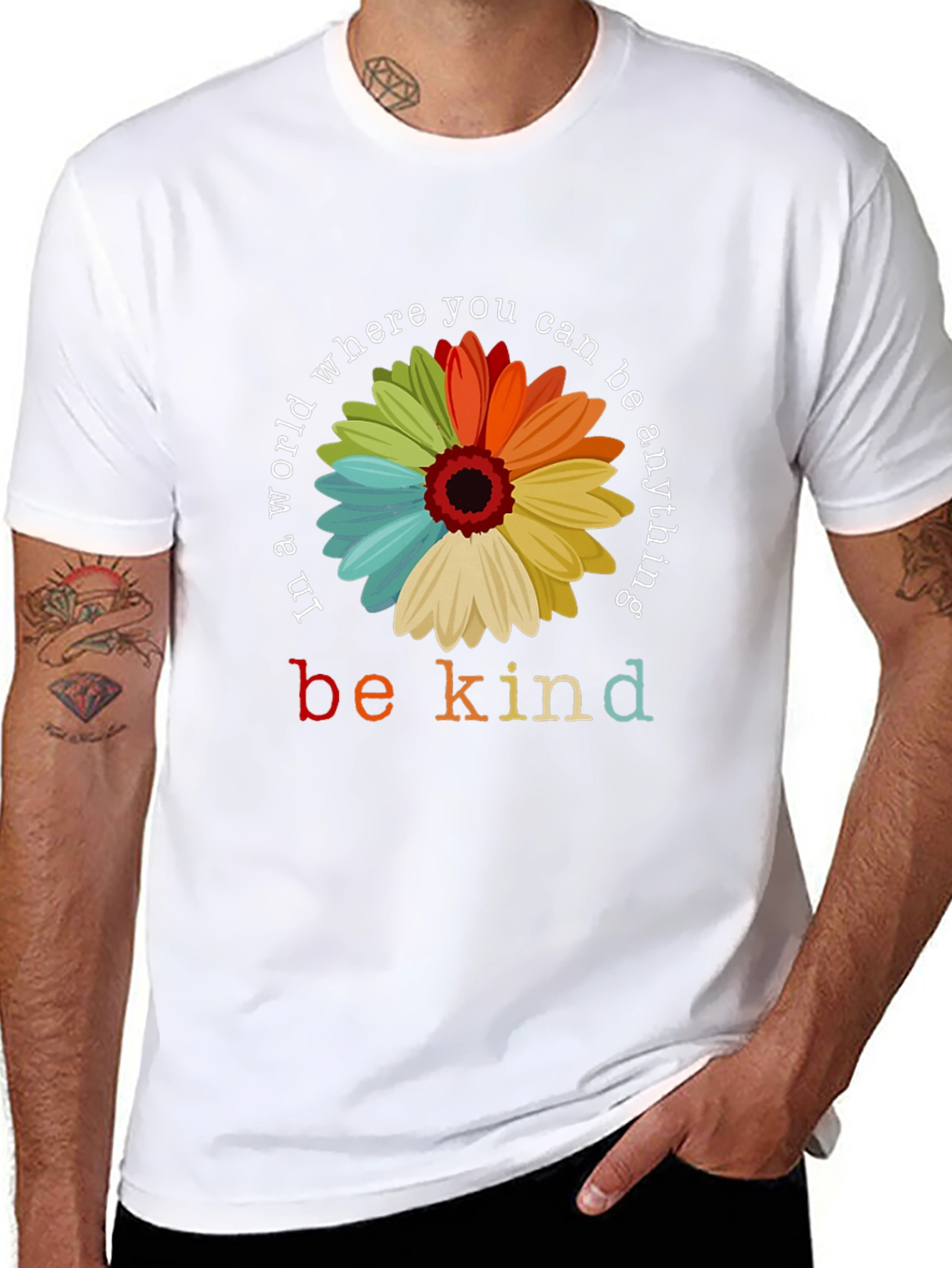 Be Kind T-Shirt - Floral Graphic Tee