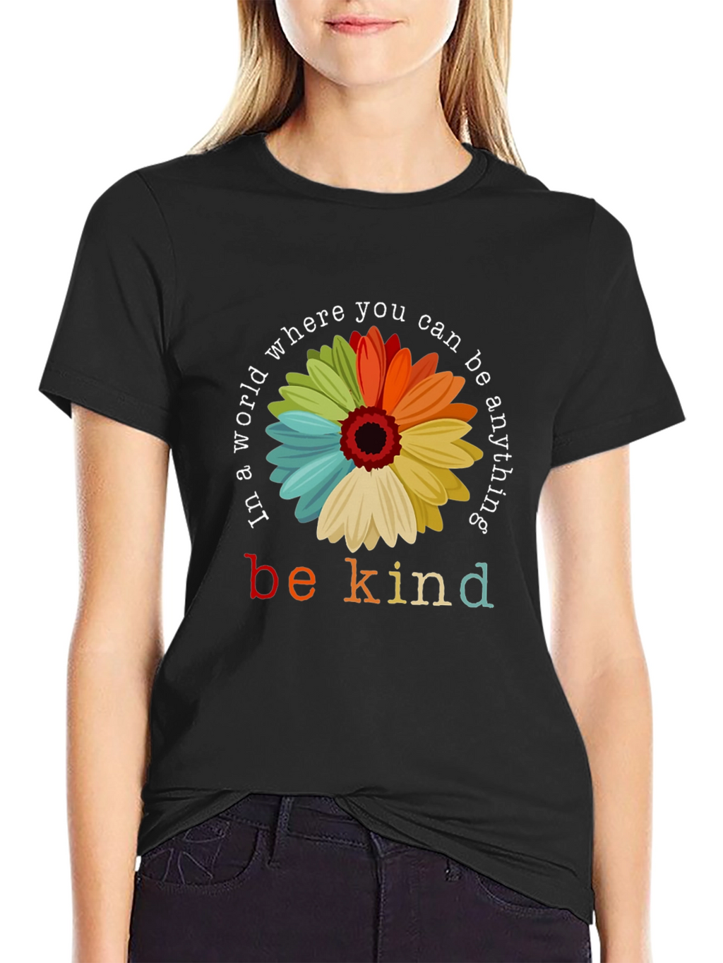 Be Kind T-Shirt - Floral Graphic Tee