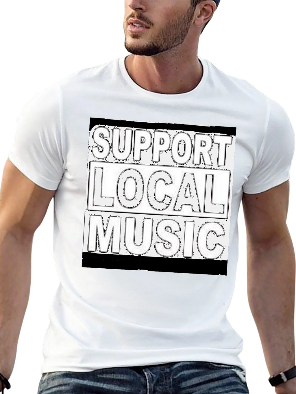 Support Local Music Graphic T-Shirt