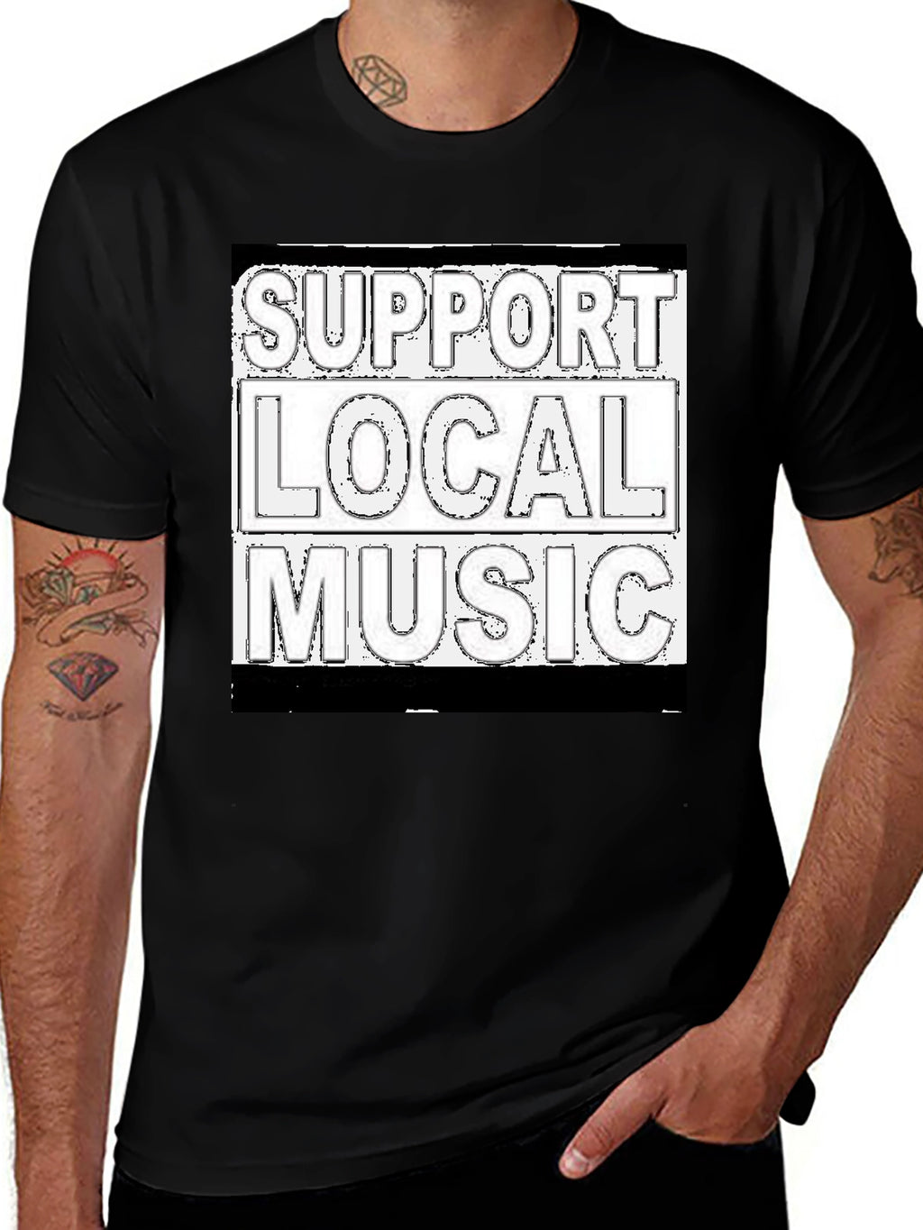 Support Local Music Graphic T-Shirt
