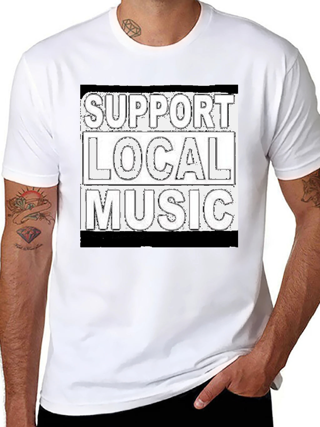 Support Local Music Graphic T-Shirt