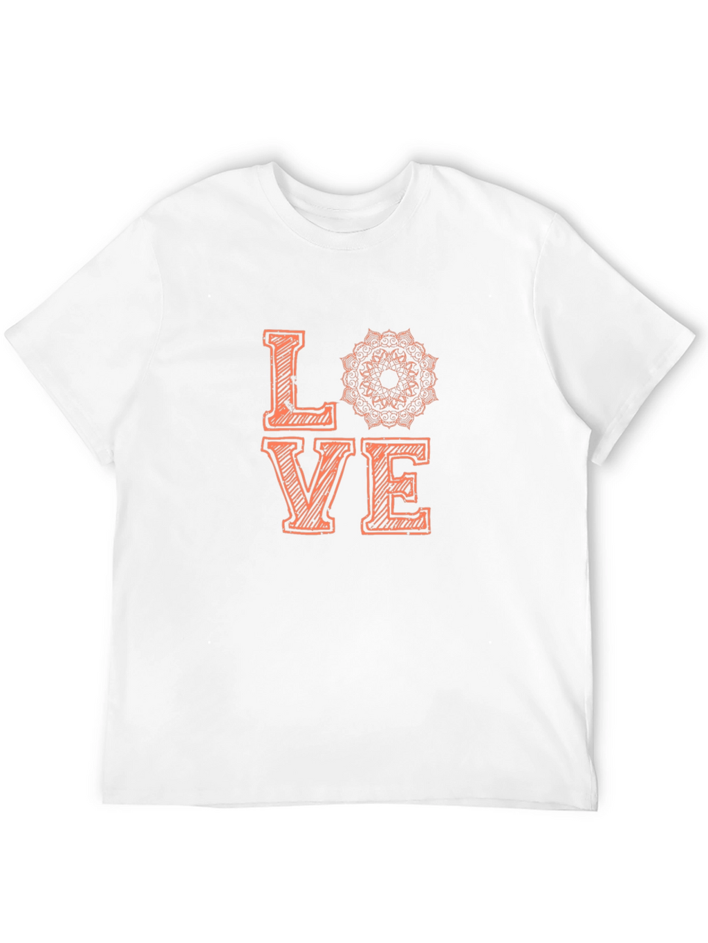 Love Mandala Graphic Tee - Stylish Black T-Shirt