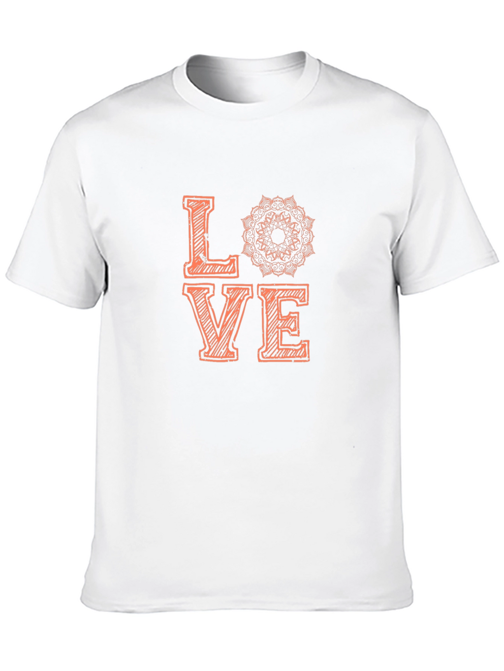 Love Mandala Graphic Tee - Stylish Black T-Shirt