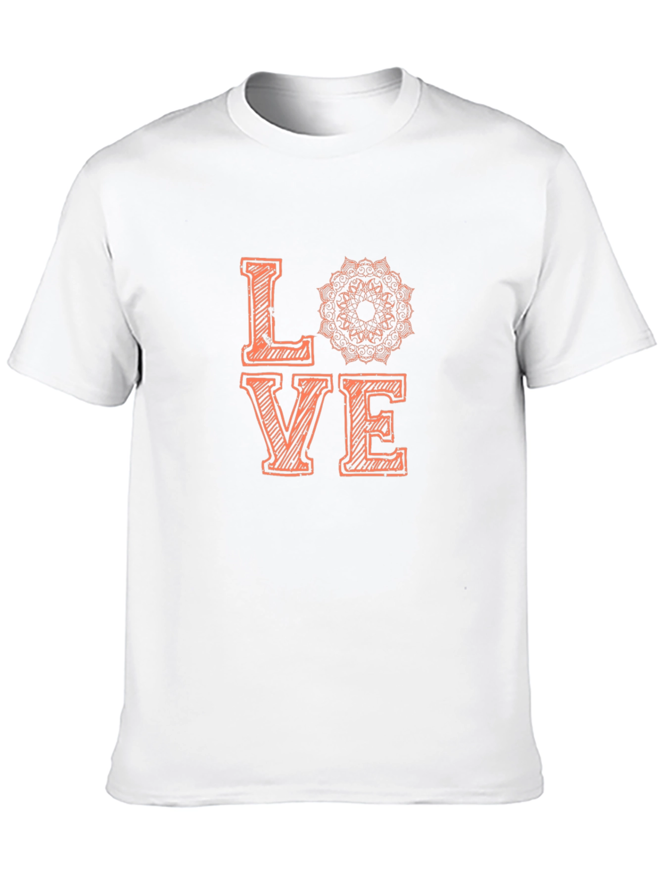 Love Mandala Graphic Tee - Stylish Black T-Shirt