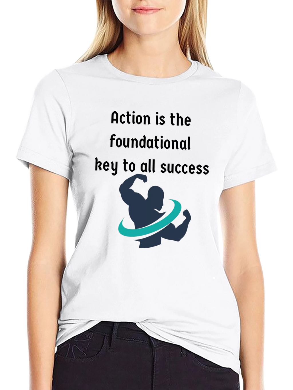 Motivational Fitness T-Shirt - Action is Key